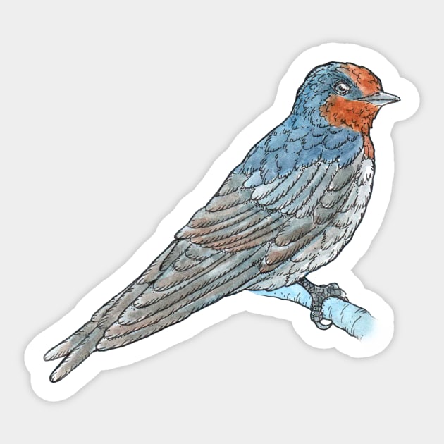 Welcome Swallow Sticker by bangart